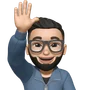 Yash's memoji, waving